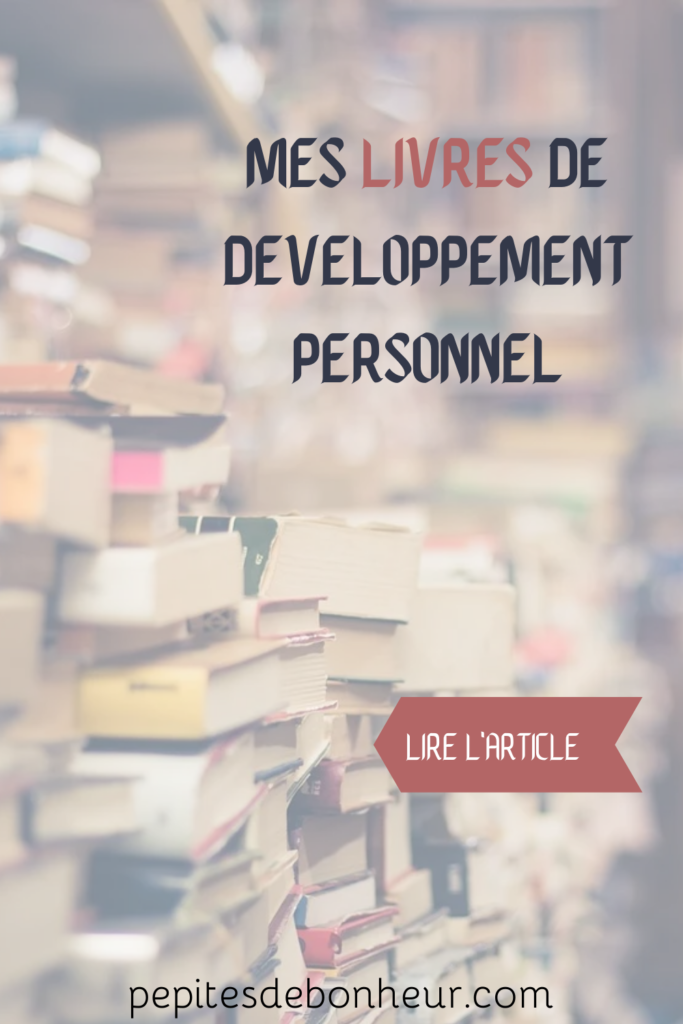 article mes livres de développement personnel, affiche pinterest