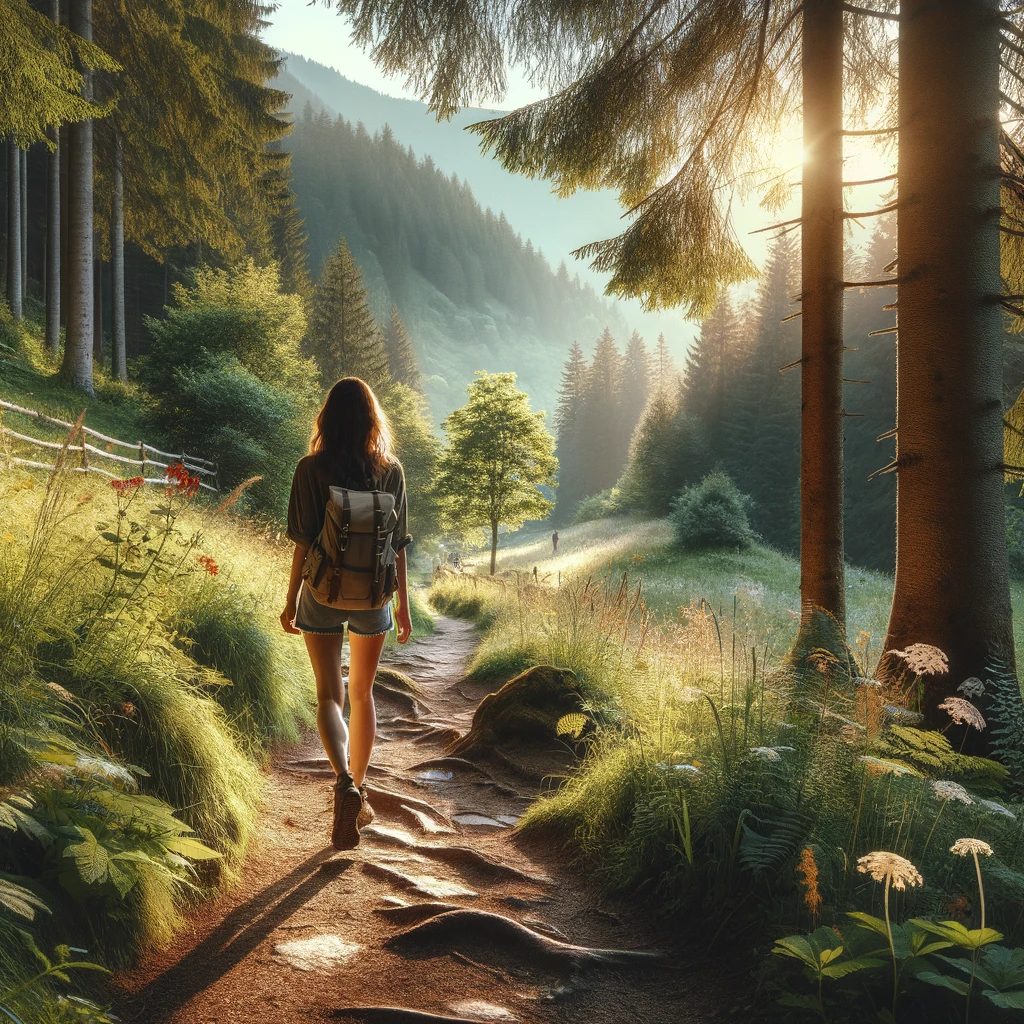 promenade dans la nature pour aider à vaincre les ruminations mentales