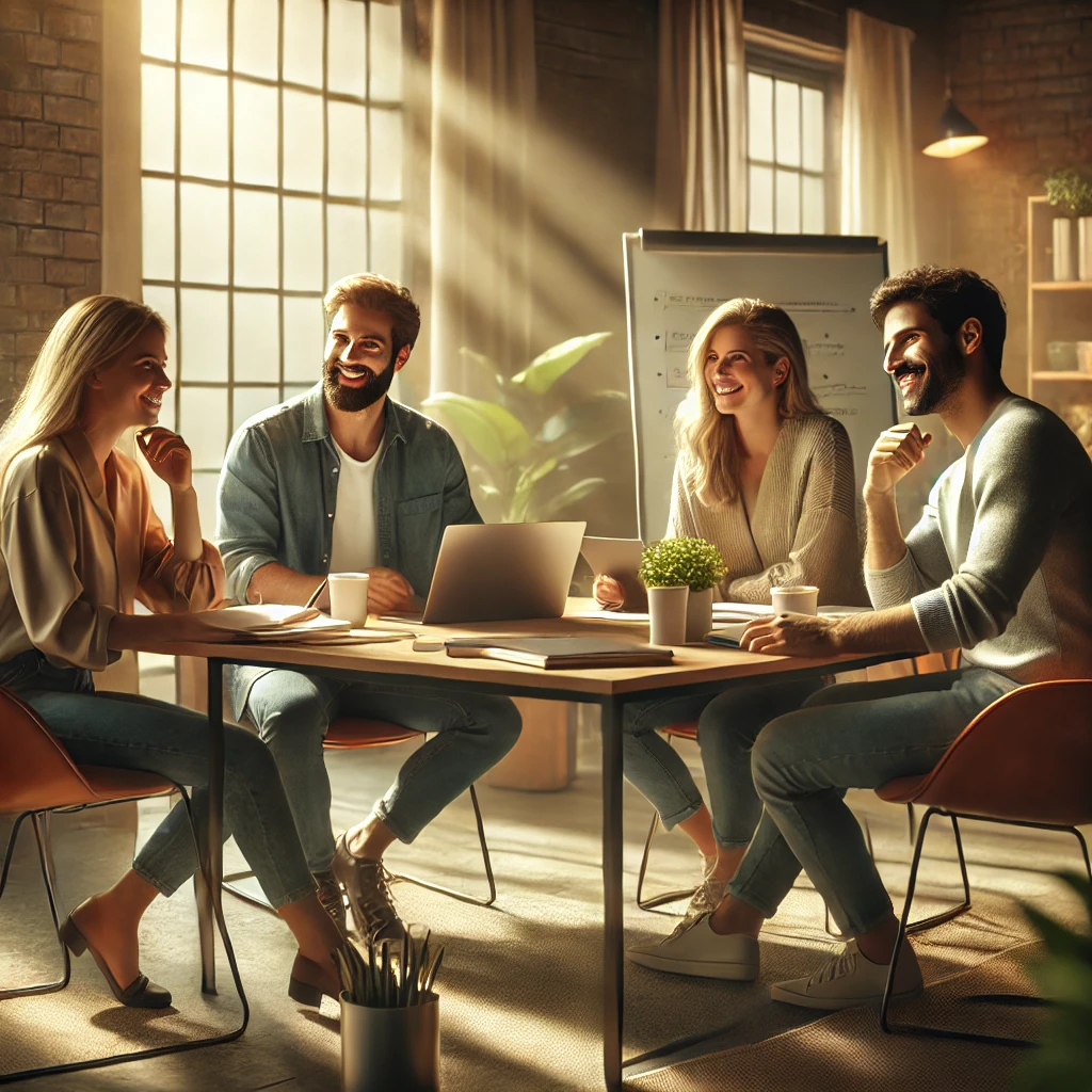 réunion professionnelle dans la bienveillance