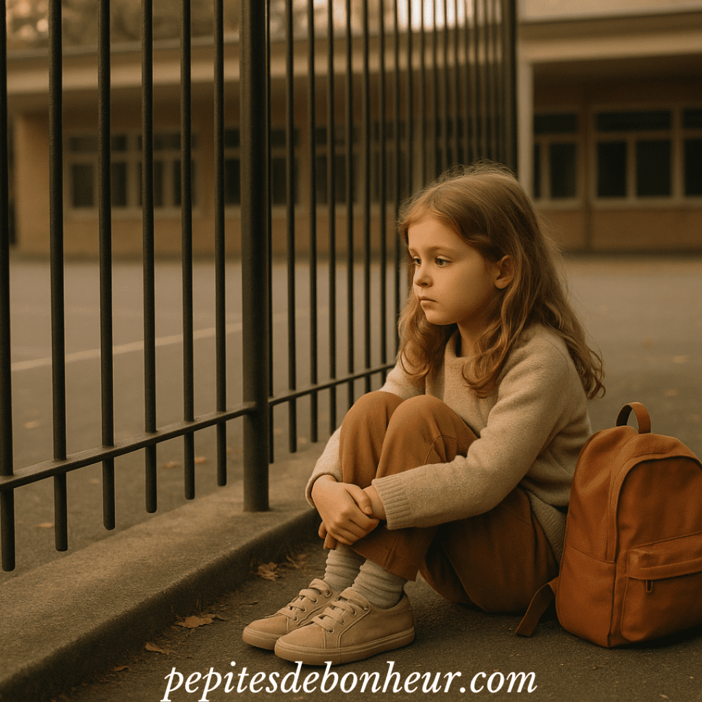 Petite fille seule illustrant la blessure d'abandon et le manque affectif vécu dès l'enfance.